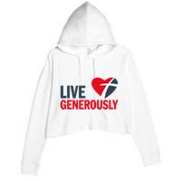 Living Generously Crop Fleece Hoodie