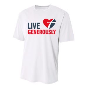 Living Generously Performance Sprint T-Shirt