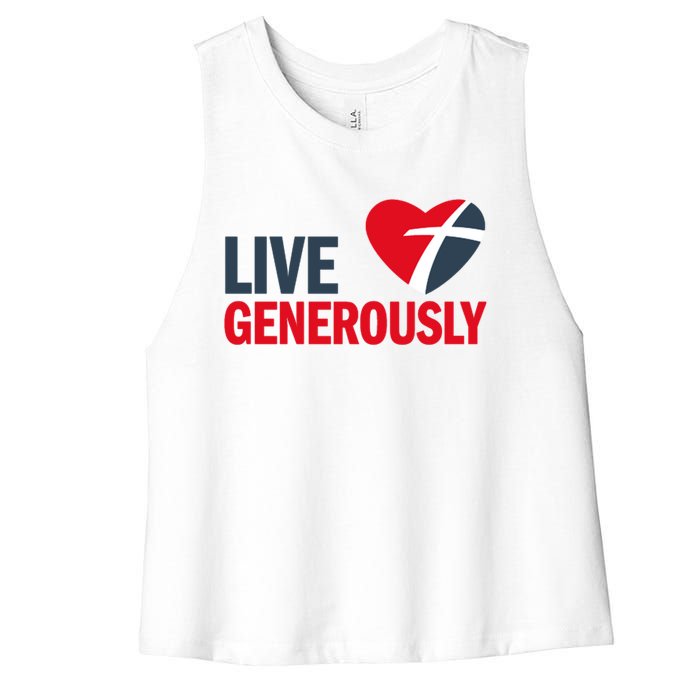 Living Generously Women's Racerback Cropped Tank