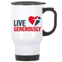 Living Generously Stainless Steel Travel Mug