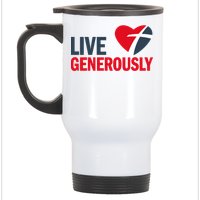 Living Generously Stainless Steel Travel Mug