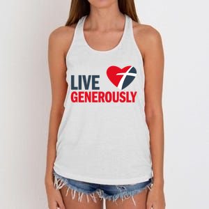 Living Generously Women's Knotted Racerback Tank