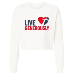 Living Generously Cropped Pullover Crew