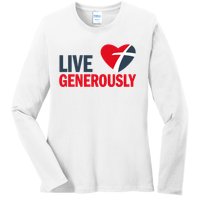 Living Generously Ladies Long Sleeve Shirt