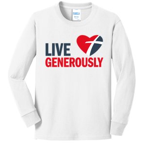 Living Generously Kids Long Sleeve Shirt