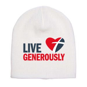 Living Generously Short Acrylic Beanie