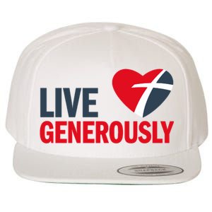 Living Generously Wool Snapback Cap