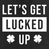 Lets Get Lucked Up Funny Irish St Patricks Day 7 Panel Mesh Trucker Snapback Hat