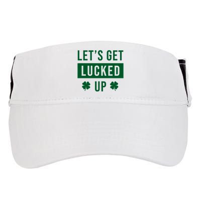 Lets Get Lucked Up Funny Irish St Patricks Day Adult Drive Performance Visor