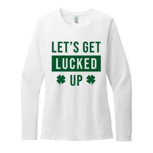 Lets Get Lucked Up Funny Irish St Patricks Day Womens CVC Long Sleeve Shirt