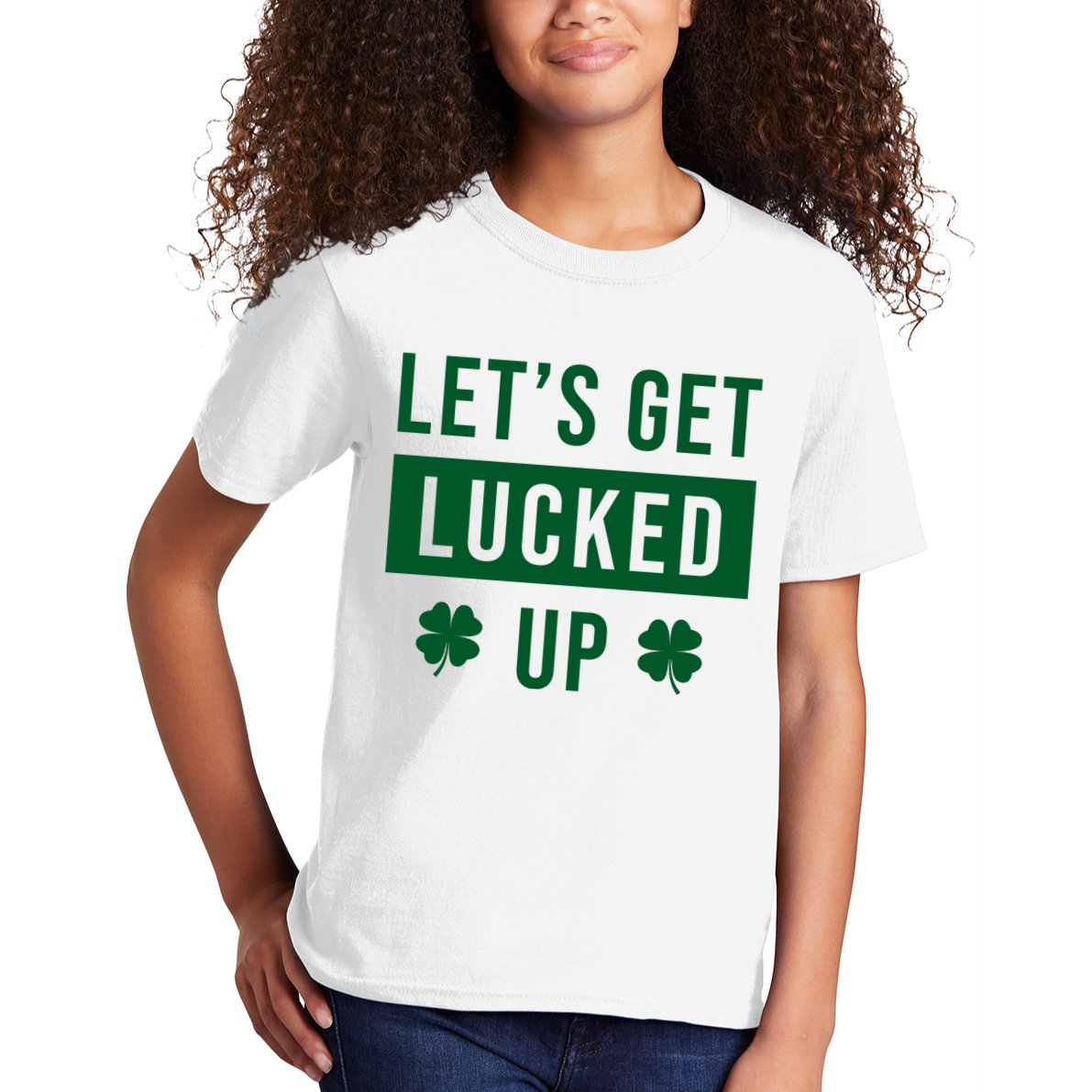 Lets Get Lucked Up Funny Irish St Patricks Day Kids T-Shirt