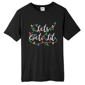 LetS Get Lit Funny Xmas Holidays Christmas Cute Gift Tall Fusion ChromaSoft Performance T-Shirt