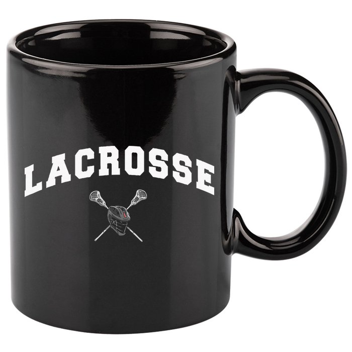 Lacrosse Gifts Lax Lacrosse Player Stick 11oz C Handle Ceramic Mug