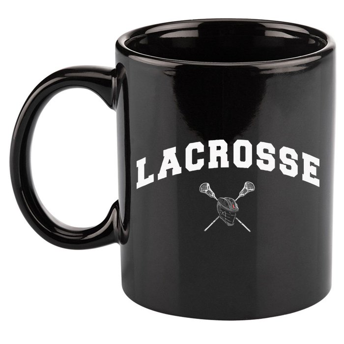 Lacrosse Gifts Lax Lacrosse Player Stick 11oz C Handle Ceramic Mug