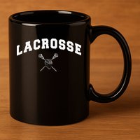Lacrosse Gifts Lax Lacrosse Player Stick 11oz C Handle Ceramic Mug