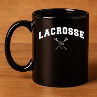 Lacrosse Gifts Lax Lacrosse Player Stick 11oz C Handle Ceramic Mug