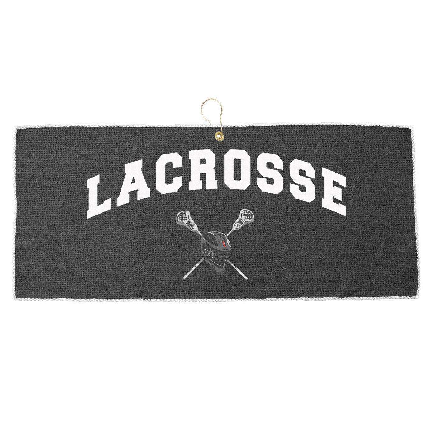 Lacrosse Gifts Lax Lacrosse Player Stick Large Microfiber Waffle Golf Towel