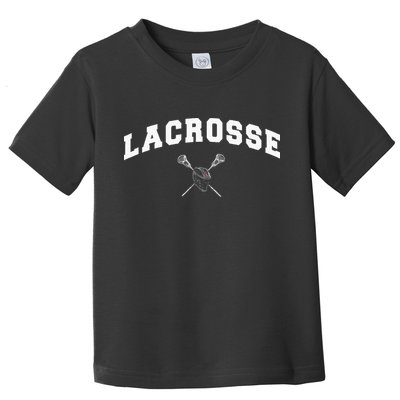 Lacrosse Gifts Lax Lacrosse Player Stick Toddler T-Shirt
