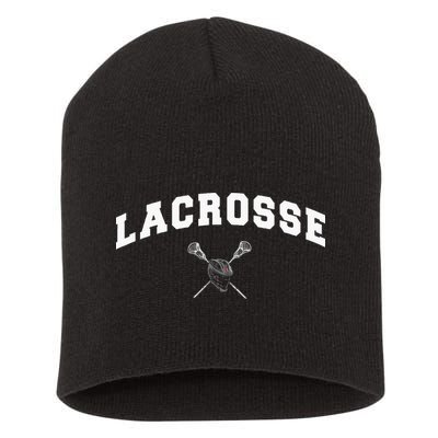 Lacrosse Gifts Lax Lacrosse Player Stick Short Acrylic Beanie