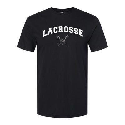 Lacrosse Gifts Lax Lacrosse Player Stick Softstyle CVC T-Shirt