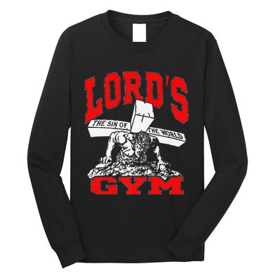 Lords Gym Lord's The Sin of World Jesus  Long Sleeve Shirt