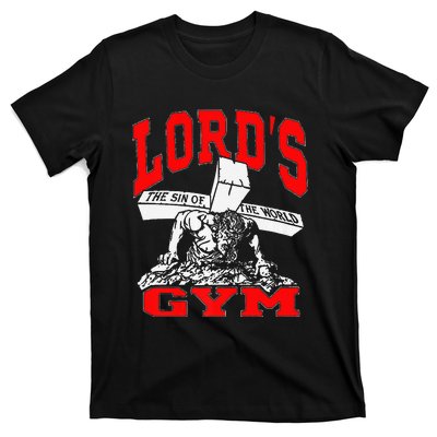 Lords Gym Lord's The Sin of World Jesus  T-Shirt