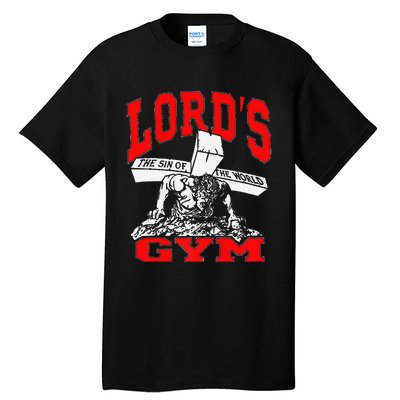 Lords Gym Lord's The Sin of World Jesus  Tall T-Shirt