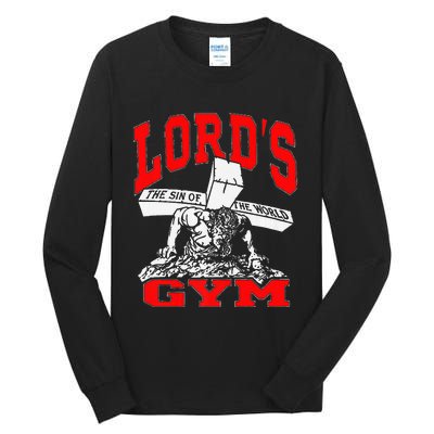 Lords Gym Lord's The Sin of World Jesus  Tall Long Sleeve T-Shirt