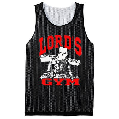 Lords Gym Lord's The Sin of World Jesus  Mesh Reversible Basketball Jersey Tank