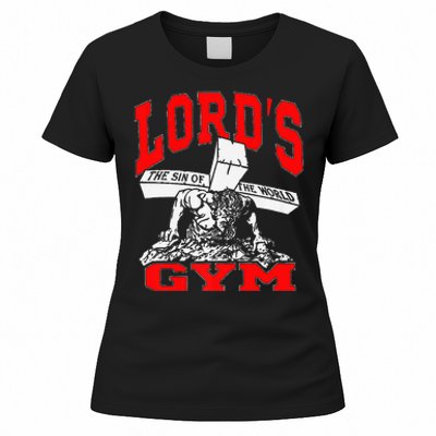 Lords Gym Lord's The Sin of World Jesus  Women's T-Shirt