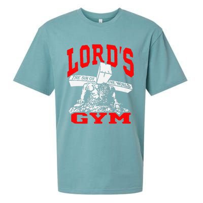 Lords Gym Lord's The Sin of World Jesus  Sueded Cloud Jersey T-Shirt