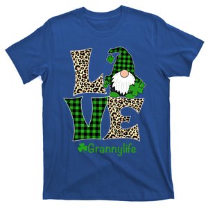 Love Granny Life Gift St Patrick's Day Gnome Irish Granny Gift T-Shirt