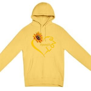 Love Granny Life Sunflower Mother Day Granny Gift Premium Pullover Hoodie