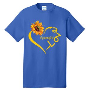 Love Granny Life Sunflower Mother Day Granny Gift Tall T-Shirt