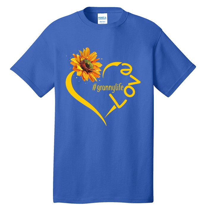 Love Granny Life Sunflower Mother Day Granny Gift Tall T-Shirt