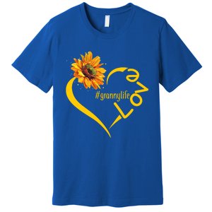 Love Granny Life Sunflower Mother Day Granny Gift Premium T-Shirt