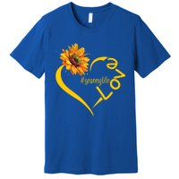 Love Granny Life Sunflower Mother Day Granny Gift Premium T-Shirt