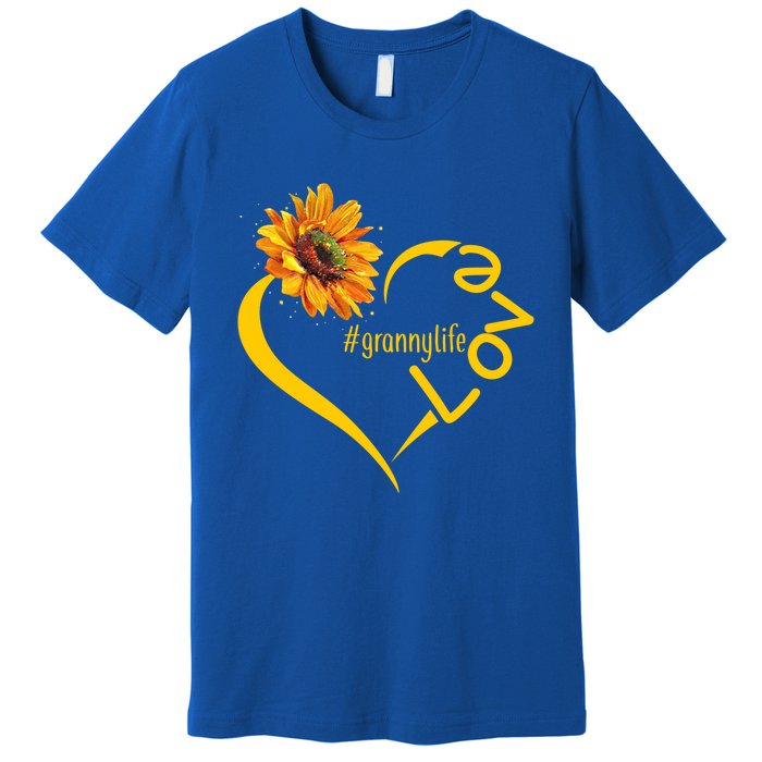 Love Granny Life Sunflower Mother Day Granny Gift Premium T-Shirt