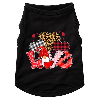 Love Gnome Leopard Checkered Pattern Doggie Tank