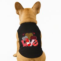 Love Gnome Leopard Checkered Pattern Doggie Tank