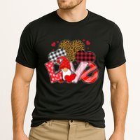 Love Gnome Leopard Checkered Pattern Performance Shirt