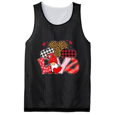 Love Gnome Leopard Checkered Pattern Mesh Reversible Basketball Jersey Tank
