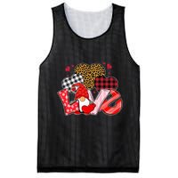 Love Gnome Leopard Checkered Pattern Mesh Reversible Basketball Jersey Tank