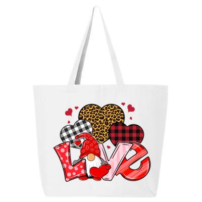 Love Gnome Leopard Checkered Pattern 25L Jumbo Tote