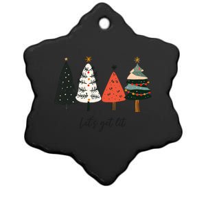 LetS Get Lit Boho Xmas Christmas Tree Great Gift Ceramic Star Ornament