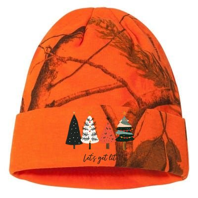 LetS Get Lit Boho Xmas Christmas Tree Great Gift Kati Licensed 12" Camo Beanie