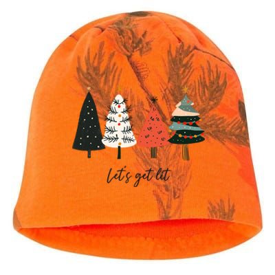 LetS Get Lit Boho Xmas Christmas Tree Great Gift Kati - Camo Knit Beanie