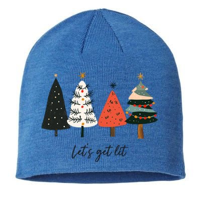 LetS Get Lit Boho Xmas Christmas Tree Great Gift Sustainable Beanie