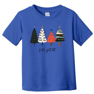 LetS Get Lit Boho Xmas Christmas Tree Great Gift Toddler T-Shirt