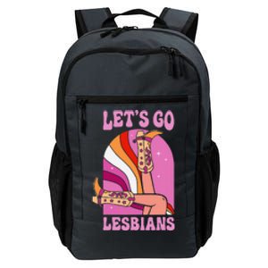 LetS Go Lesbians Lgbtq Lesbian Pride Month Cow Daily Commute Backpack